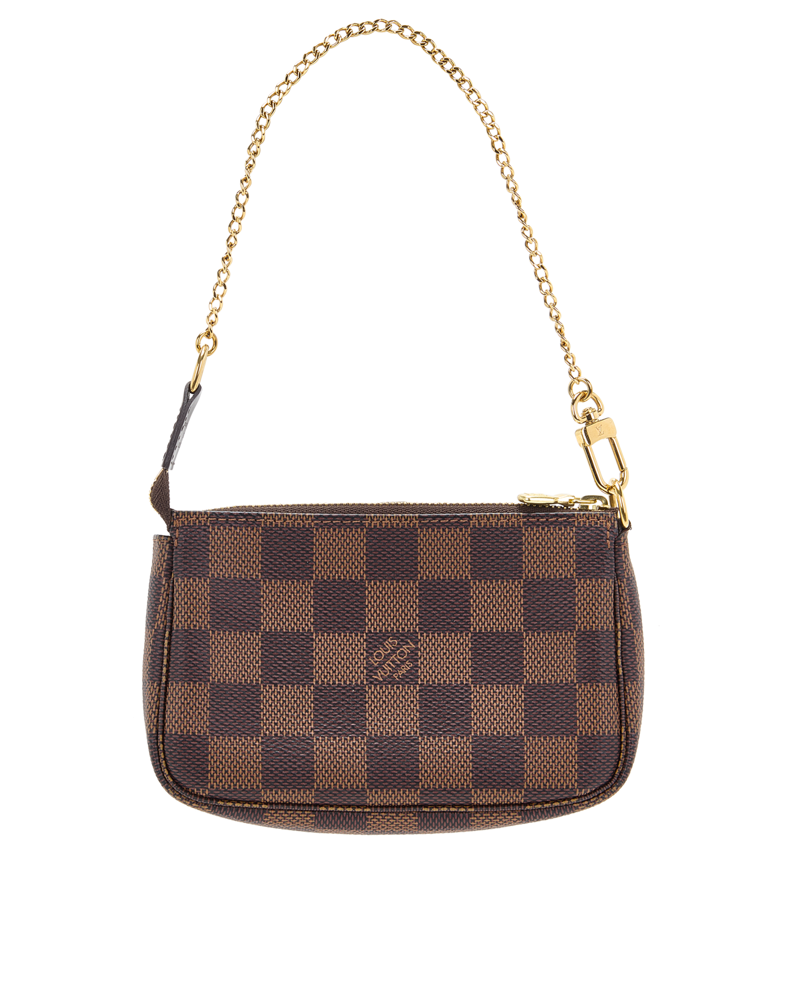 Mini Pochette Accessoires, &pound;410, Handbags, Brown, Canvas, Back view